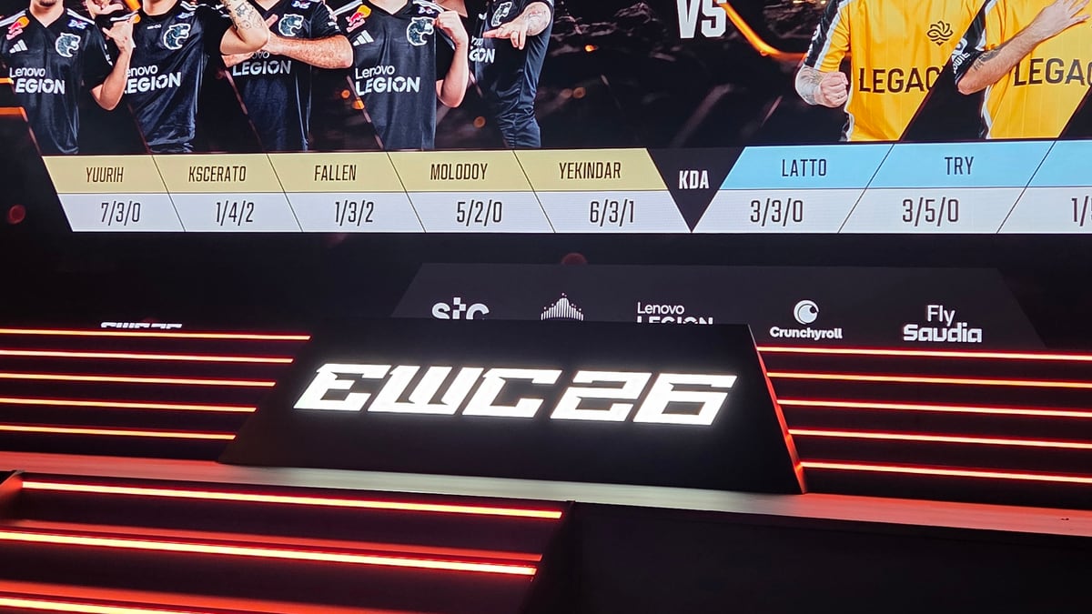 L'écran avec les compositions et les statistiques de FURIA contre Legacy dans le match pour la troisième place
