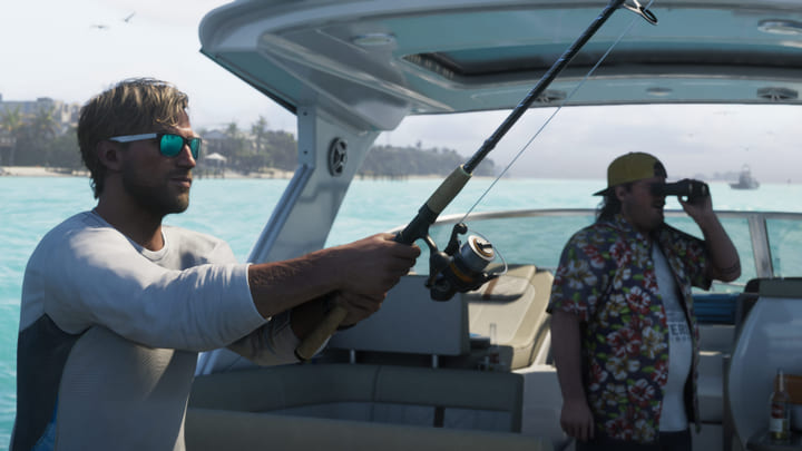 Jason Duval et Cal Hampton pêchant depuis un bateau