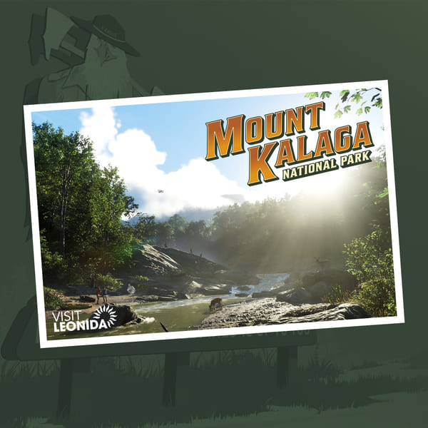 Carte postale officielle du Mount Kalaga National Park, le parc national de l'État