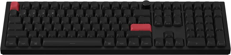 Clavier mécanique Keychron avec rétroéclairage RGB éteint
