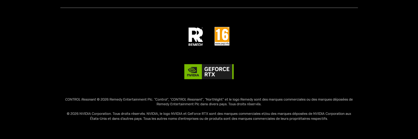 Logos Remedy, PEGI 16 et GEFORCE RTX
