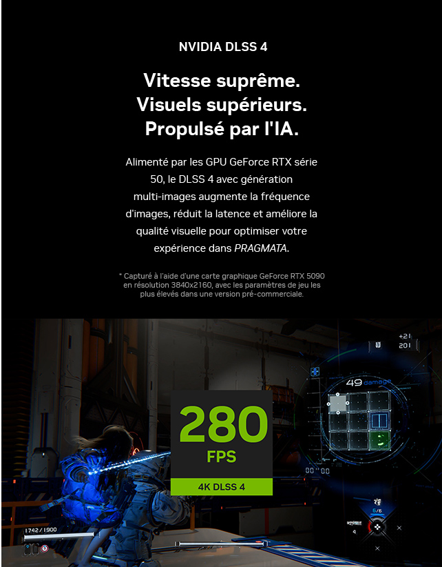 Vitesse suprême. Visuels supérieurs. Propulsé par l'IA.