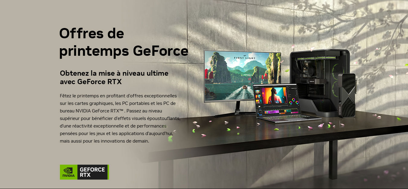 Offres de printemps GeForce, obtenez la mise à niveau ultime avec NVIDIA GeForce RTX