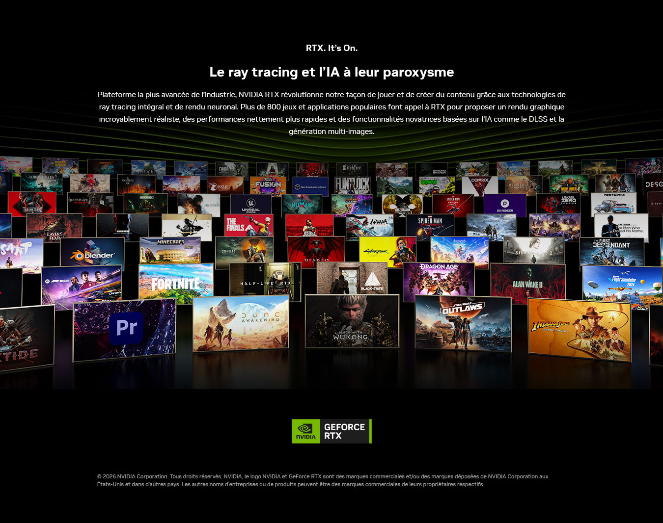RTX. It's On. Le ray tracing et l'IA à leur paroxysme avec NVIDIA GeForce RTX
