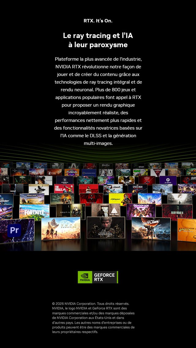 RTX. It's On. Le ray tracing et l'IA à leur paroxysme avec NVIDIA GeForce RTX