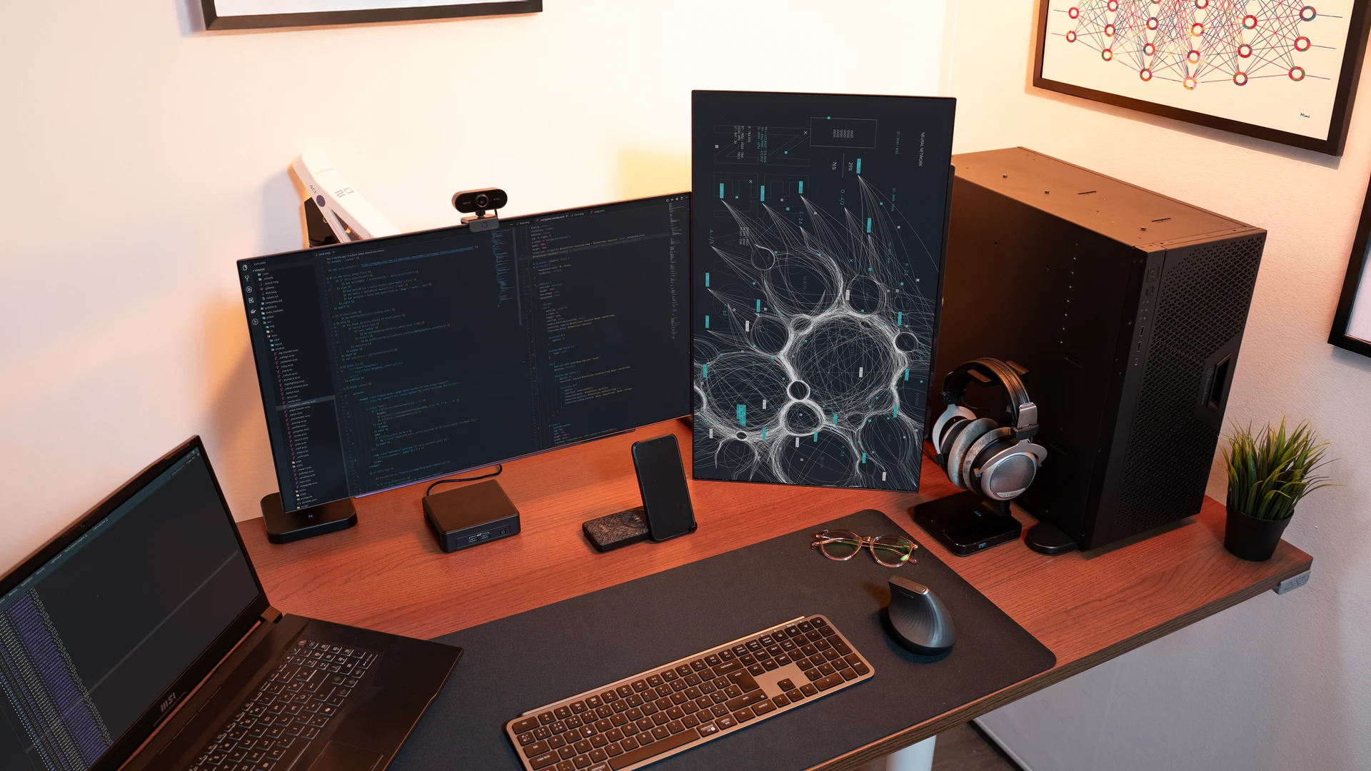 PC haut de gamme blanc avec boîtier vitré et éclairage RGB