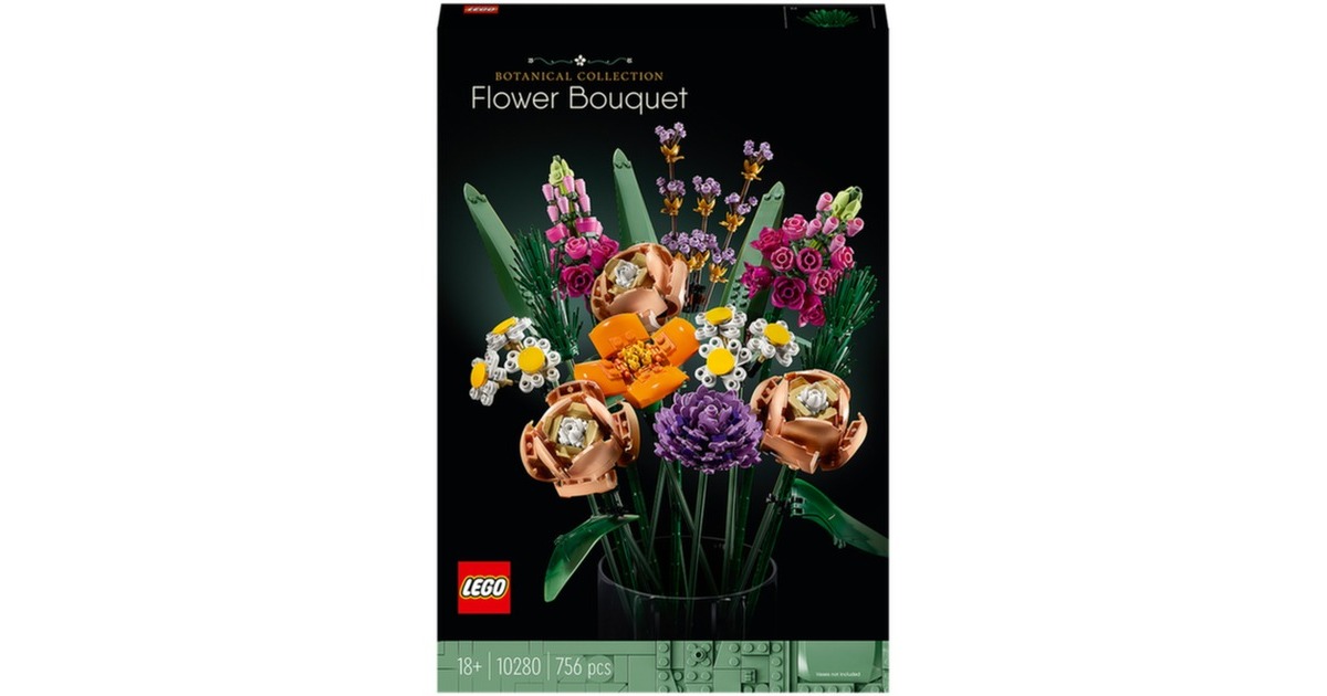 Vase pour Lego 10280 Creator Expert Bouquet de fleurs Lego 10280