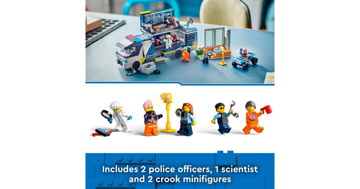 Le laboratoire de police scientifique mobile Lego