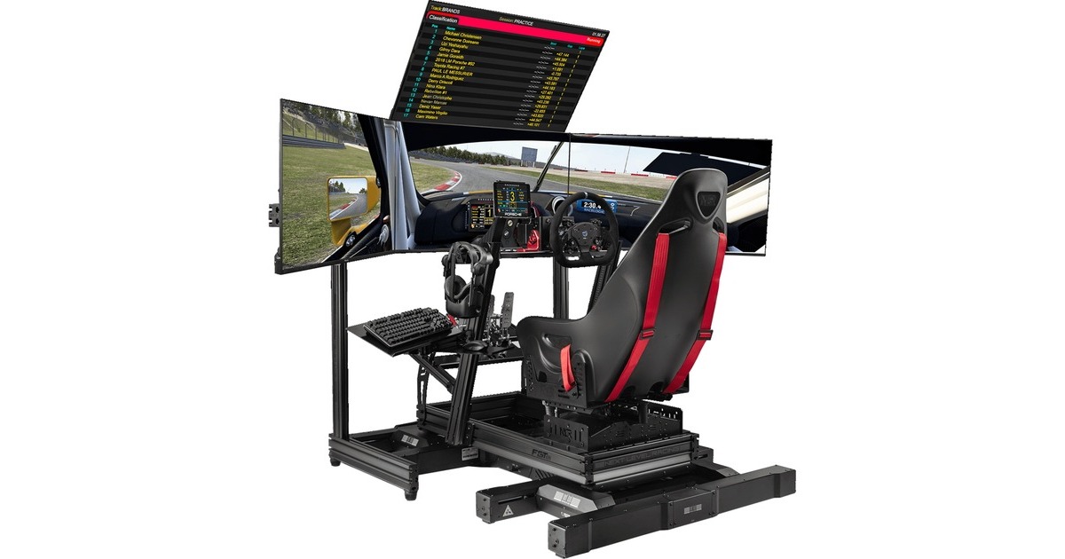 Next Level Racing F-GT Elite Wheel Plate Edition, Montage Noir