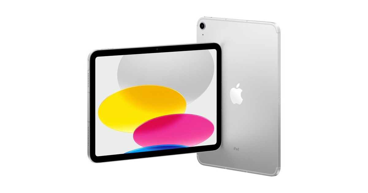 iPad 10e génération 10,9 (2022), 64 Go - WiFi + Cellular 5G - Argent -  Apple