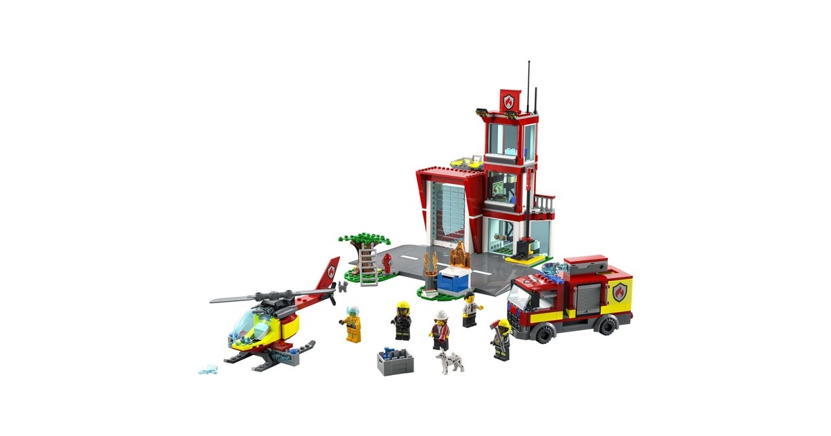 LEGO City 60215 La caserne de pompiers pas cher 