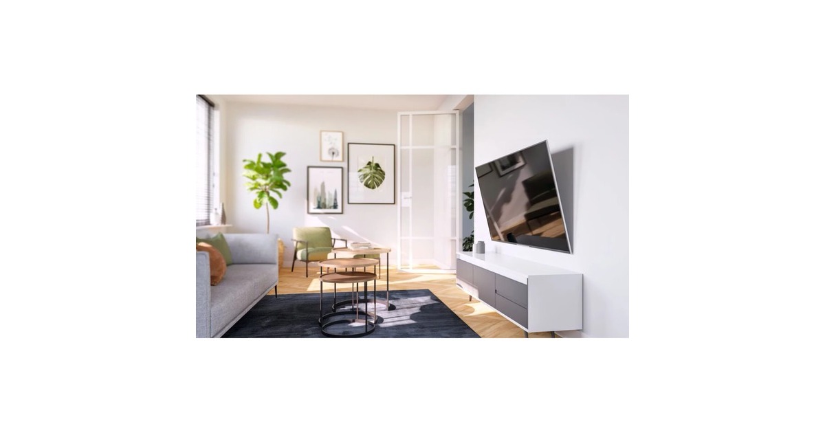 Support Mural TV Inclinable Vogel's TVM 3415 - Pour écrans 32 à 65", Max 25 Kg, VESA 400x400, Installation Facile