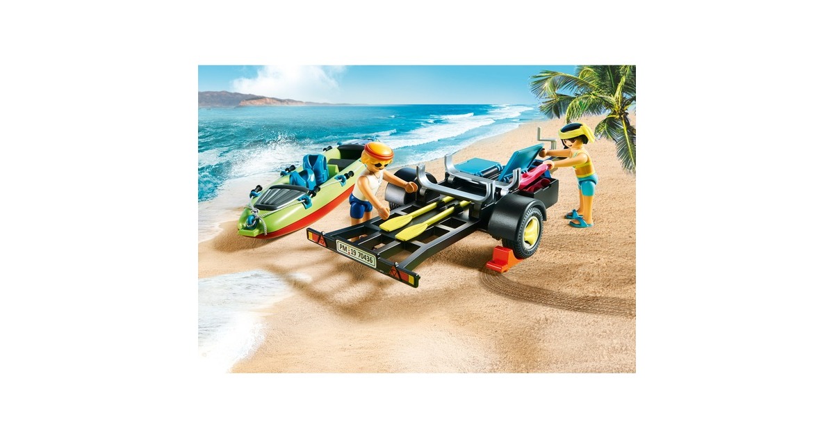 70436 Playmo Beach Voiture Avec Canoë, 'playmobil' Family Fun - N