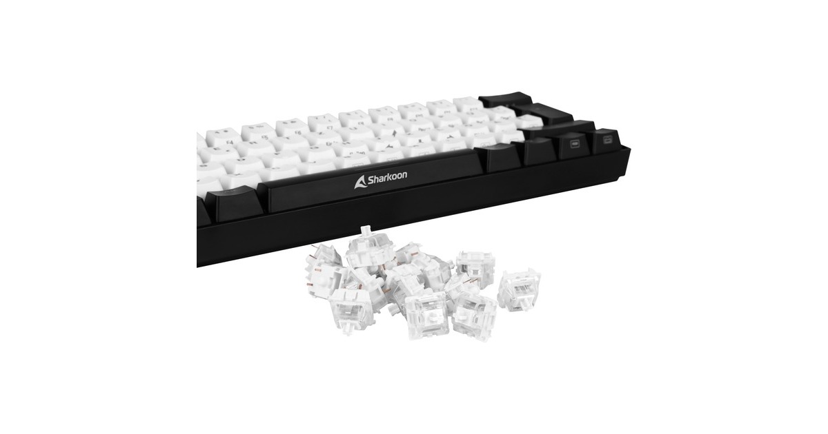 Sharkoon Linear Gateron PRO WHITE Touches de clavier, Switch pour clavier  Blanc/transparent, Touches de clavier, Blanc
