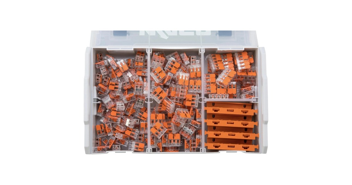 Wago Kit de bornes de connexion - L-BOXX Mini - Series 221, Pince de  fixation 227 pièces