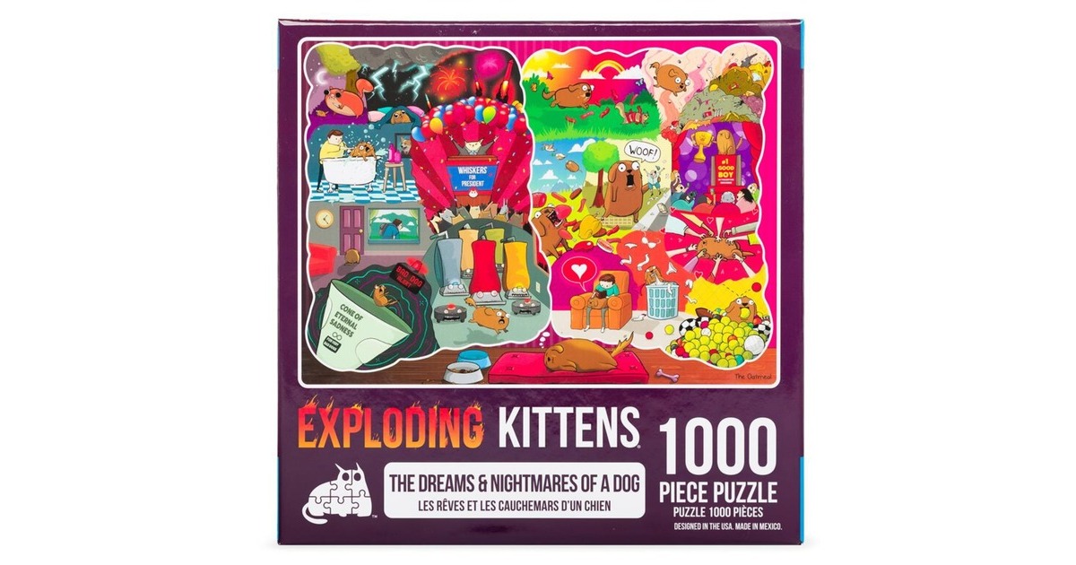 Exploding kittens puzzle 1000 top piece
