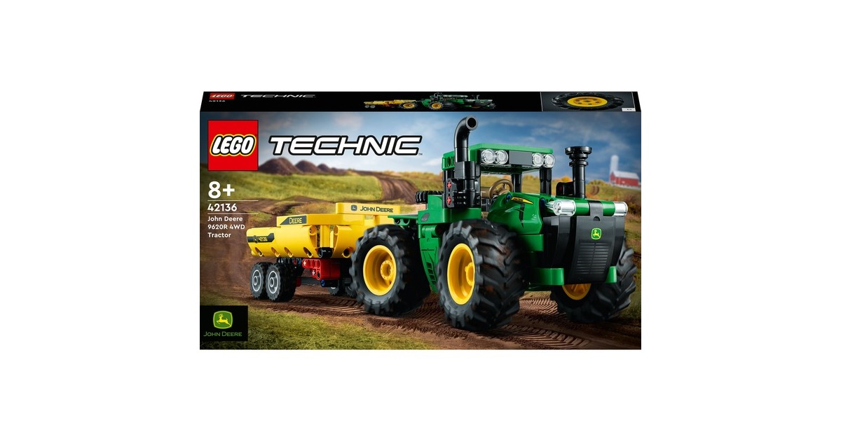 Lego Technic - Tracteur John Deere 9620R 4WD, Jouets de construction