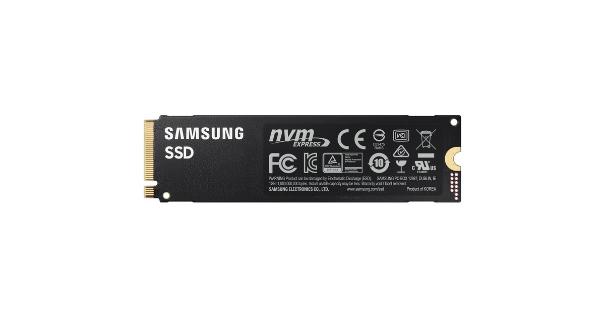 Samsung 980 PRO, 1 To SSD MZ-V8P1T0BW, PCIe Gen 4.0 x4, NVMe 1.3