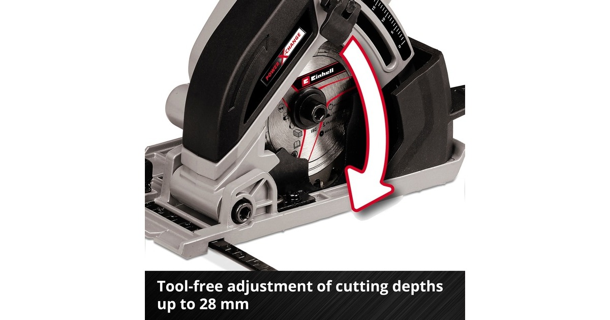 Einhell Mini scie circulaire TE-CS 18/89 Li - Diamètre lame de scie