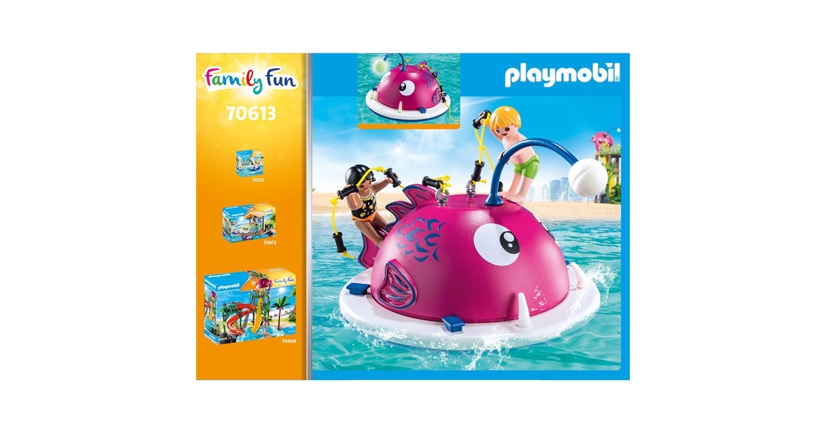 PLAYMOBIL Family Fun - Aire de jeu aquatique, Jouets de