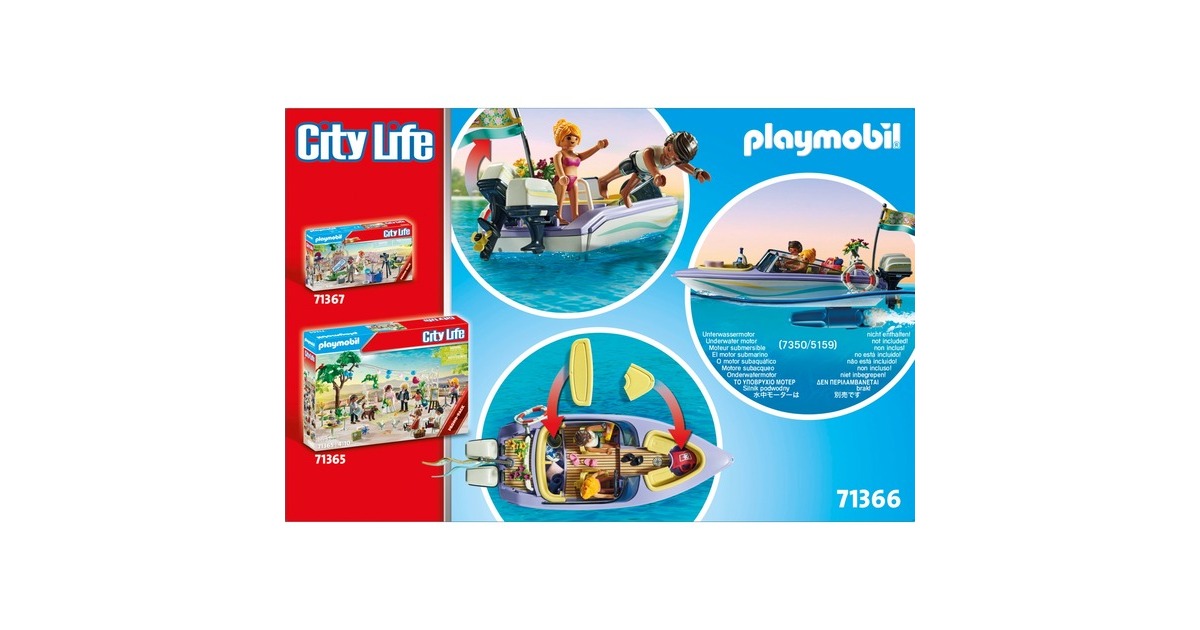City life mariés et bateau Playmobil