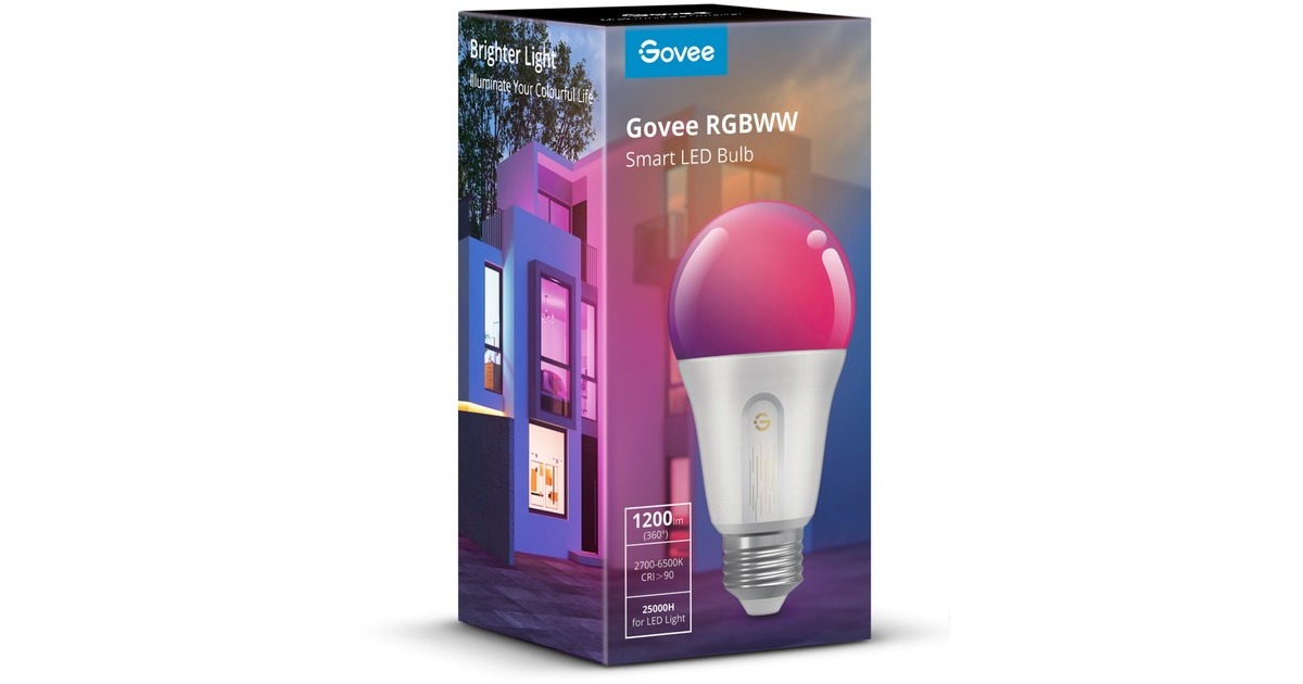 Govee Ampoule Smart E27, 2700-6500K, RGBWW