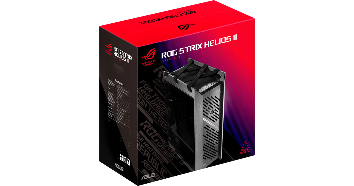 ASUS ROG STRIX HELIOS II GX601S boîtier midi tower Noir | 4x USB-A | 2x ...