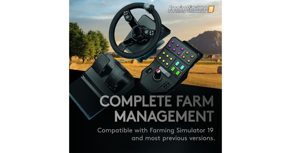 Le volant Saitek compatible Farming Simulator 19 