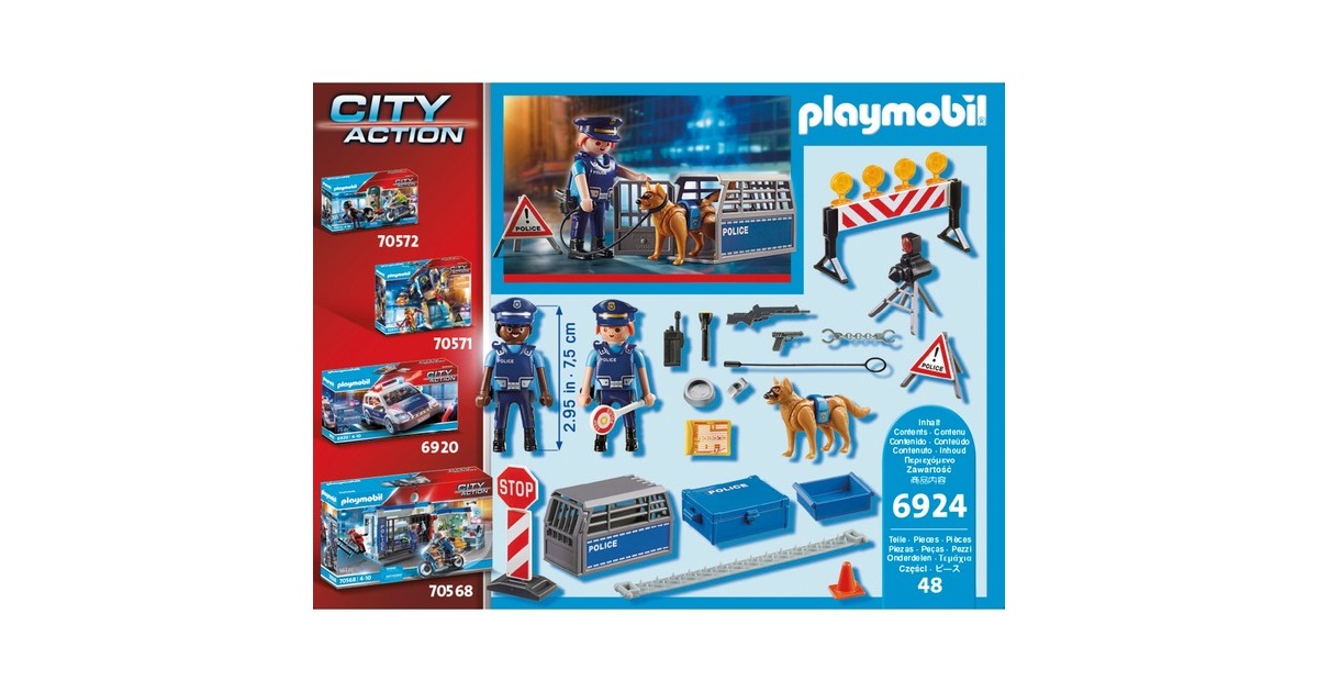 Playmobil 6924 Barrage de Police- City Action- L…