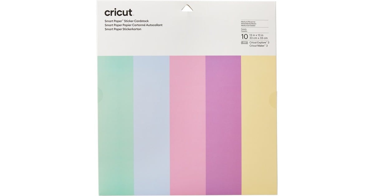Cricut Smart Paper Sticker Cardstock - Pastels, Papier autocollant