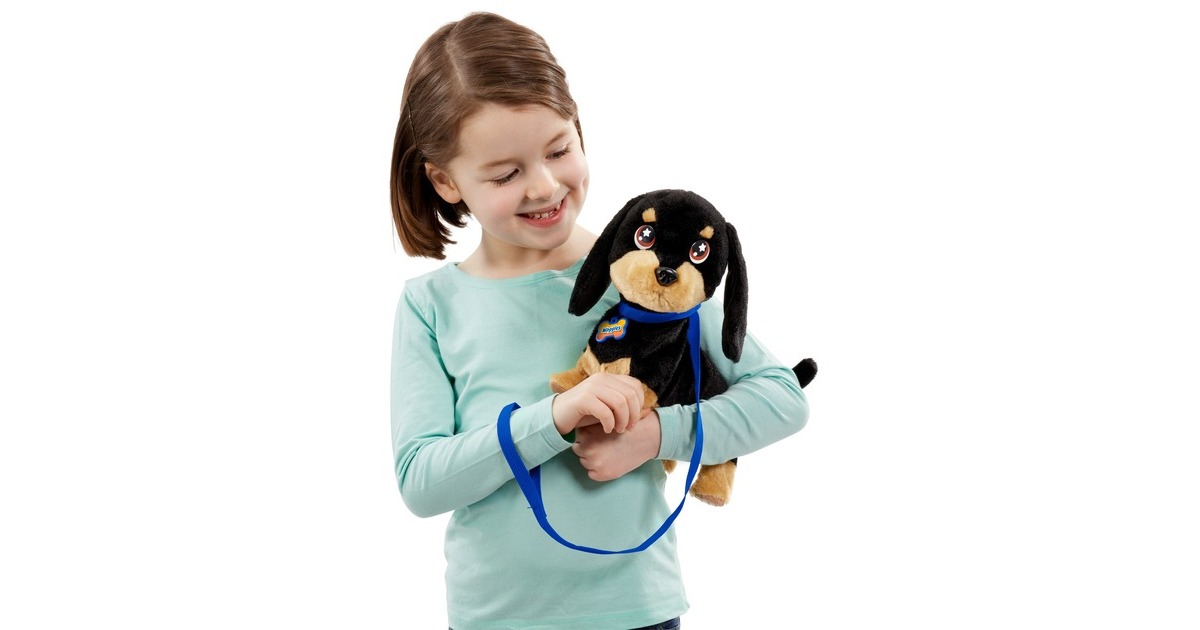 Goliath B.V. Animagic Waggles Dog Peluche Noir Marron