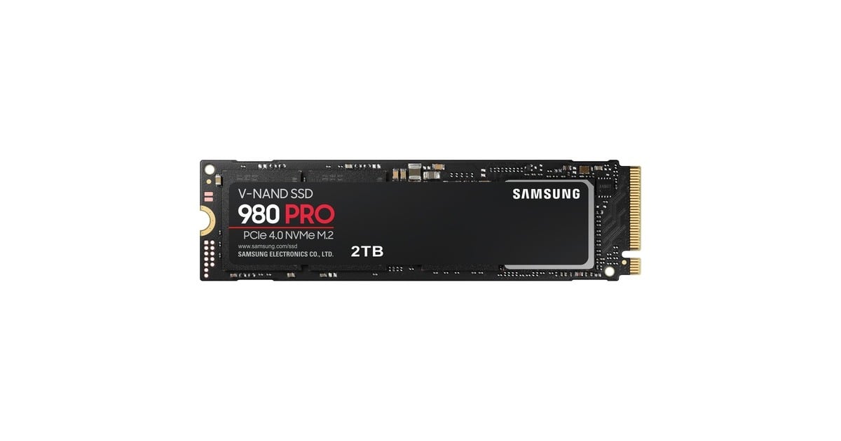 Samsung 980 PRO, 2 To SSD MZ-V8P2T0BW, PCIe Gen 4.0 x4, NVMe 1.3