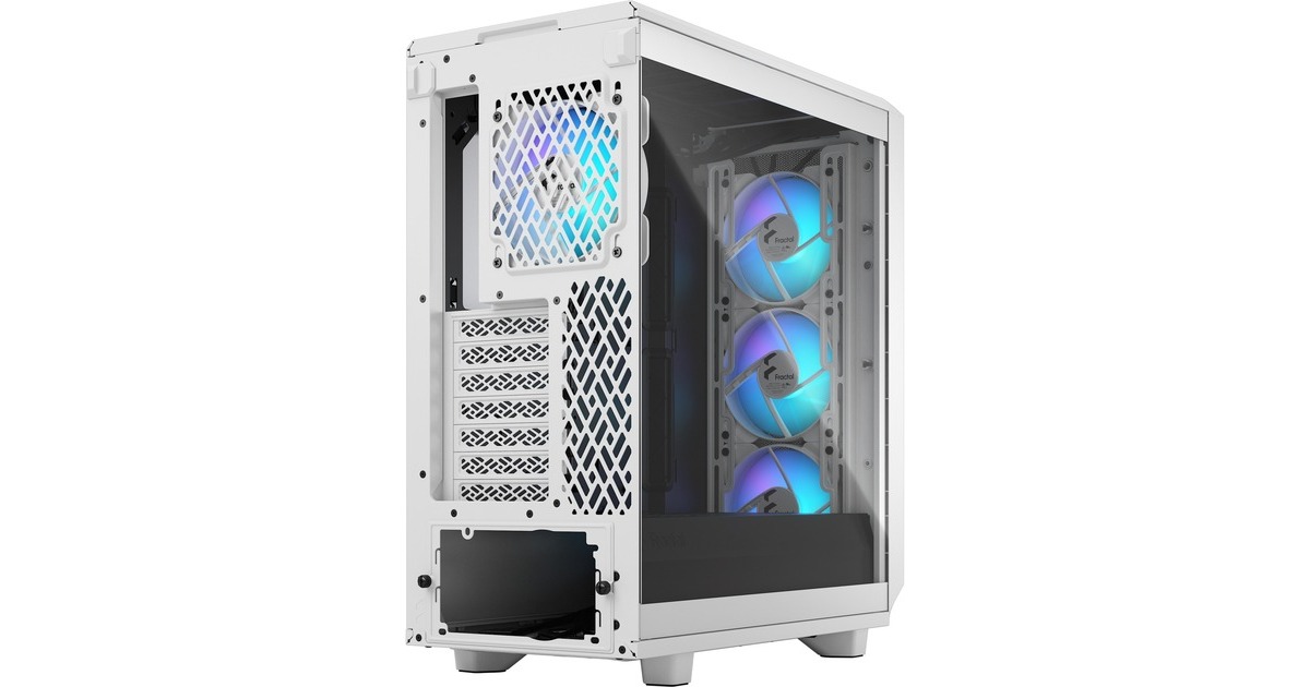 Fractal Design Meshify 2 Compact TG Light (Blanc) Boitier PC : :  Informatique