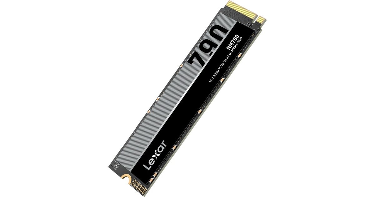 SSD Interne Lexar NM790 2To – M.2 2280 PCIe Gen4x4 NVMe 1.4 – Jusqu’à 7400 Mo/s