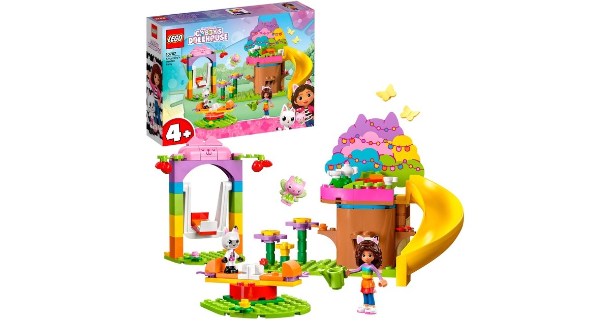 Lego Gabby et la maison magique - La fête au jardin de Fée Minette, Jouets  de construction 10787