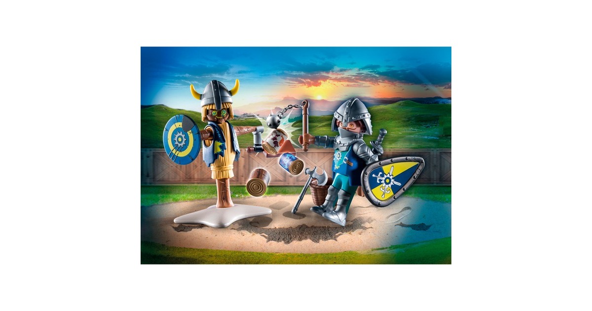 Playmobil - 71214 - Novelmore - Chevalier et mannequin d'entrainement