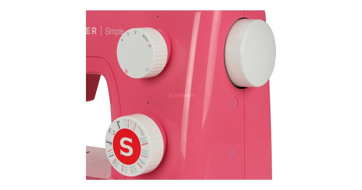 Singer Simple 3223R Machine à coudre semi-automatique rose