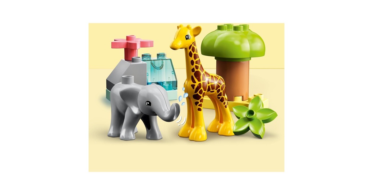 LEGO 10971 DUPLO Animaux Sauvages d'Afrique, Jouet sur le Safari