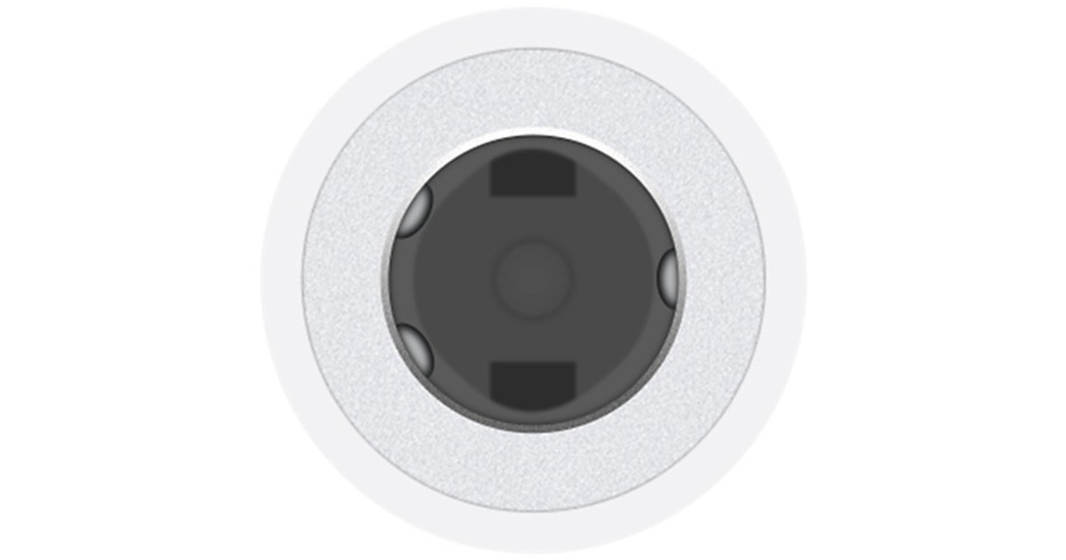 Apple Lightning vers mini-jack 3.5mm adaptateur MMX62ZM/A - Blanc
