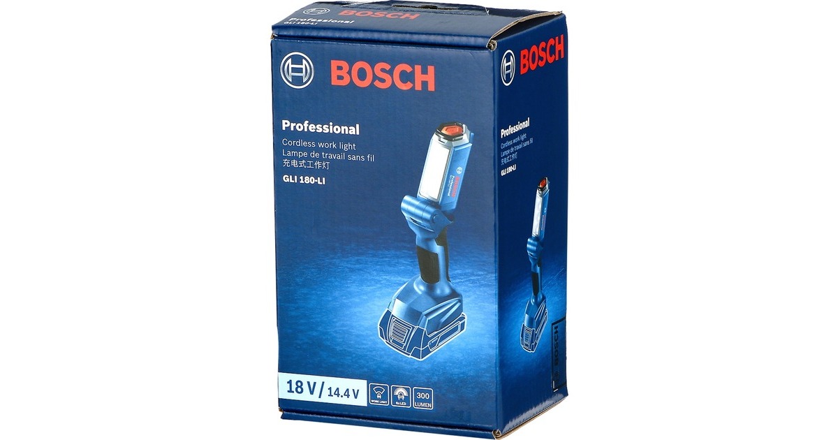 Lampe chantier GLI18V-300 Bosch sans-fil LED 18V 14,4V 06014A1100