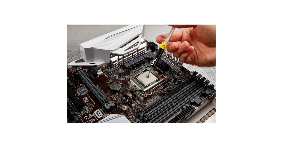 Corsair TM30, Pâte Thermique Haute Performance, Pâte dissipatrice de  chaleur, Pâte thermique pour processeur CPU et GPU, Matériau d'interface  Thermique - 3g : : Informatique