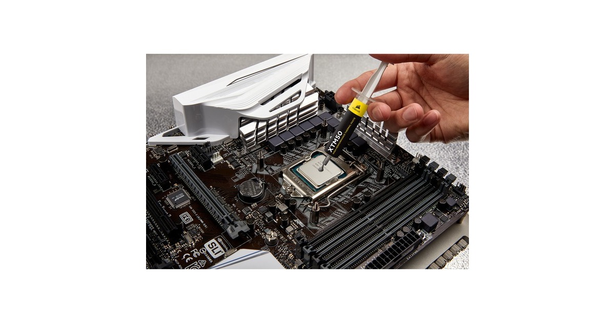 Corsair XTM50, Pâte Thermique Haute Performance, dissipatrice de chaleur,  pour processeur CPU et GPU, Matériau d’interface - 5 Grammes