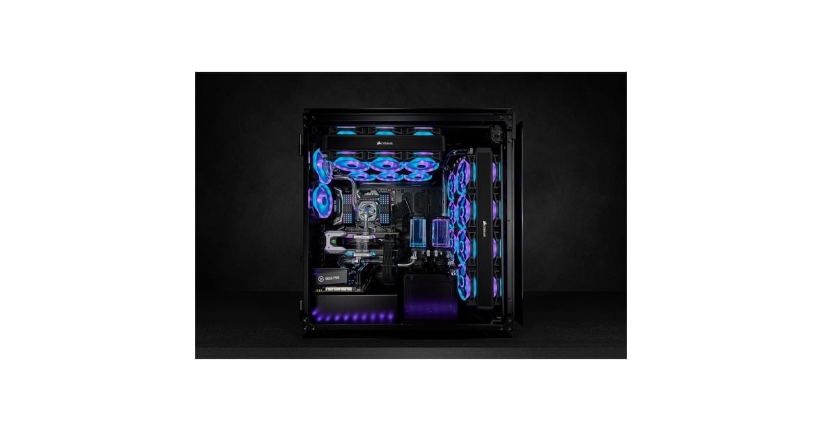 Corsair iCUE QL120 RGB, Ventilateur de boîtier Noir, 3 piéces