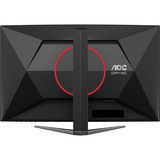 AOC  27" Moniteur gaming incurvé  Noir/Rouge
