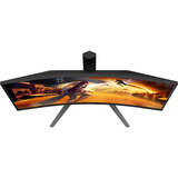 AOC  27" Moniteur gaming incurvé  Noir/Rouge