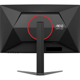 AOC  27" Moniteur gaming incurvé  Noir/Rouge