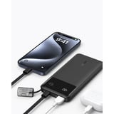 Anker Power Bank 22.5W, Powerbank Noir, USB-C, USB-A, 10 000 mAh