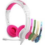 Buddyphones School+, Casque/Écouteur Blanc/Rose