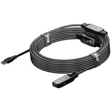 Club 3D Répéteur actif USB 3.2 Gen 1, Câble d'extension Noir, 15 mètres