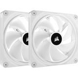 Corsair iCUE LINK QX140 RGB Starter kit ventilateurs de boîtier Blanc, 2 pièces, 140 x 140 x 25 mm, PWM, contrôleur inclus